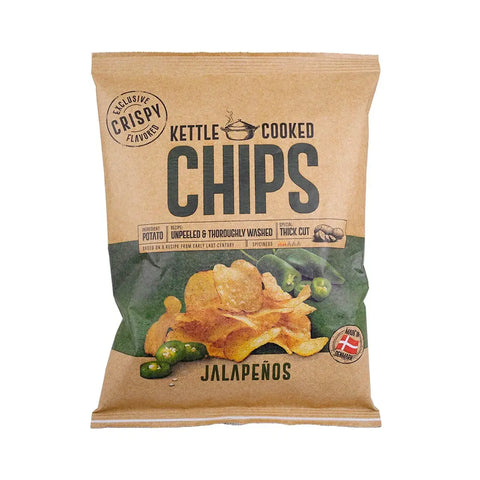 Kettle Cooked Potato Chips Jalapenos 160g