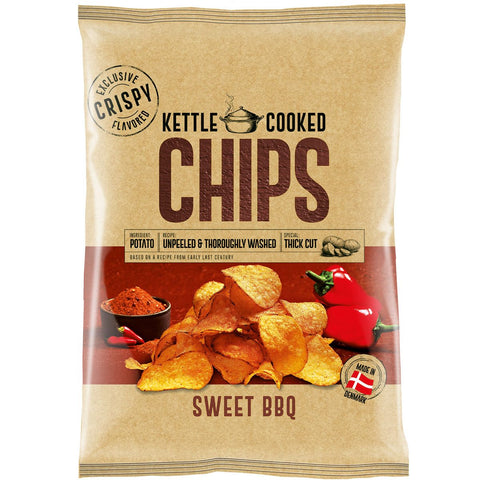 Kettle Cooked Potato Chips Sweet Bbq 160g