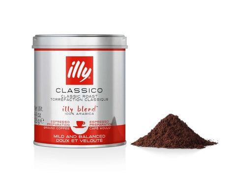 illy Classico Classic Roast Ground Espresso Coffee 125g
