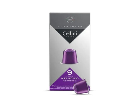 Cellini Melodico Espresso Coffee Capsules - 10 Capsules - CAFELAX