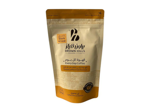 Brown Hills Dark Turkish Coffee With Cardamom 100g - CAFELAX