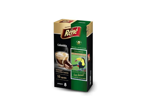 Cafe Rene Colombia Coffee Capsules - 10 Capsules - CAFELAX