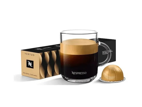 Nespresso Golden Caramel Vertuo Capsules - 10 Capsules - CAFELAX