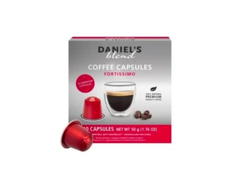 Daniel's Blend Fortissimo Coffee Capsules - 10 Capsules