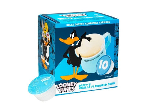 Looney Tunes - Kids Edition -  Daffy's Vanilla Flavoured Dolce Gusto Coffee Capsules - 10 Capsules