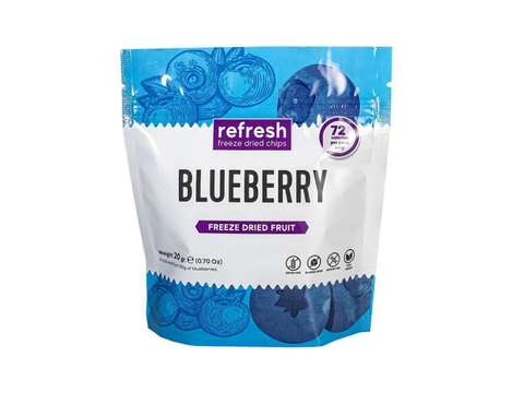 Refresh Freeze Dried Chips Blueberry 20g - CAFELAX
