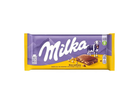 Milka Riso Soffiato Chocolate 100 gm - CAFELAX
