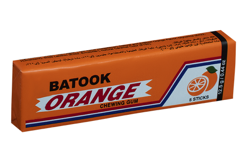 Batook Orange Chewing Gum 5 Sticks
