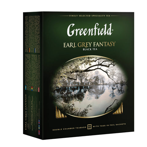 Greenfield Earl Grey Fantasy Black Tea 100 Pieces