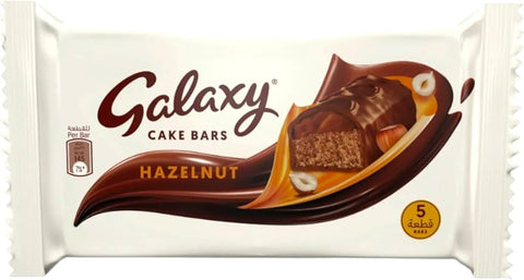 5 * Galaxy Hazelnut Chocolate Cake Bar 27g - 135g