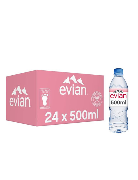24 Evian Natural Mineral Water - 24 * 500ml