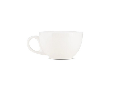 Cappuccino White Mug With Saucer