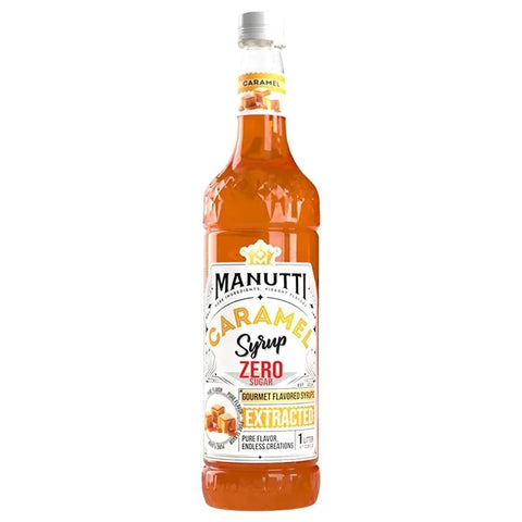 Manutti Caramel Zero Sugar Syrup 1L
