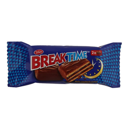 Tiffany Break Time Wafer Sandwich Coated With Chocolate 26g