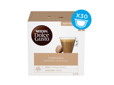 Nescafe Cortado Espresso Macchiato Dolce Gusto Coffee Capsules - 30 Capsules