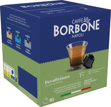 Caffe Borbone Decaffeinato Dolce Gusto Coffee - 16 Capsules‏