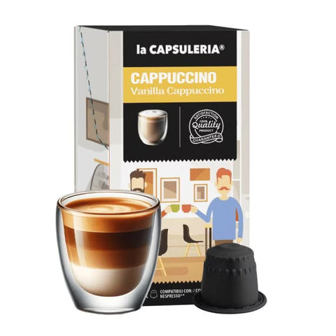 La Capsuleria Cappuccino Vanilla Coffee Capsules - 10 Capsules