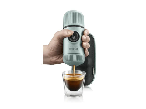Wacaco Nanopresso Ground Espresso Maker With Protective Case - Arctic Blue - CAFELAX