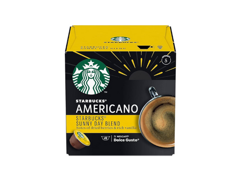 Starbucks Amricano Sunny Day Blend Dolce Gusto Coffee Capsules - 12 Capsules