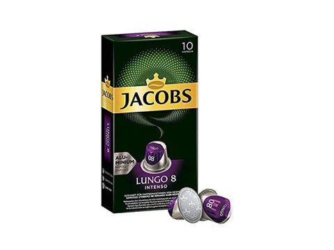 Jacobs Lungo Intenso Coffee Capsules - 10 Capsules - CAFELAX