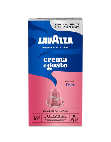 Lavazza Crema e Gusto Dolce Coffee Capsules - 10 Capsules