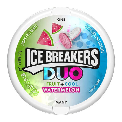Ice Breakers  Duo Fruit + Cool Mints, Watermelon 36g