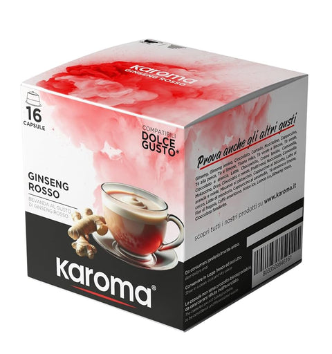 Karoma Dolce Gusto Ginseng Rosso Coffee Capsules - 16 Capsules