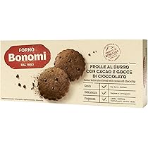 Forno Bonomi Butter biscuits Choco chip with Cocoa and Chocolate 150g