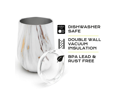 Balibetov Stainless Steal Mate Set - Gold Marble Style - CAFELAX