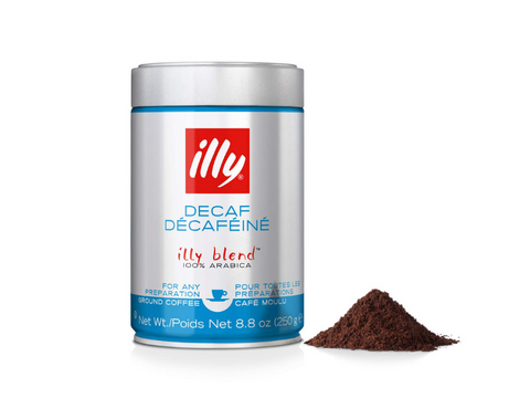 illy Decaffeinato Ground Coffee Can 250g