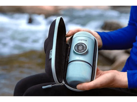 Wacaco Nanopresso Ground Espresso Maker With Protective Case - Arctic Blue - CAFELAX