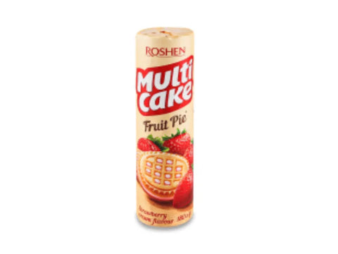 Roshen Fruit Pie Strawberry Multi Cake 180g - CAFELAX