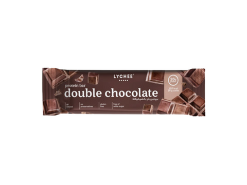 Lychee Double Chocolate Protein Bar 20g Protien 70g
