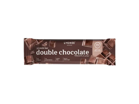 Lychee Double Chocolate Protein Bar 20g Protien 70g - CAFELAX