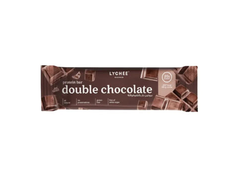 Lychee Double Chocolate Protein Bar 20g Protien 70g