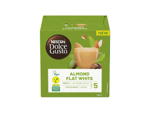 Nescafe Almond Flat White Dolce Gusto Coffee Capsules - 12 Capsules - CAFELAX