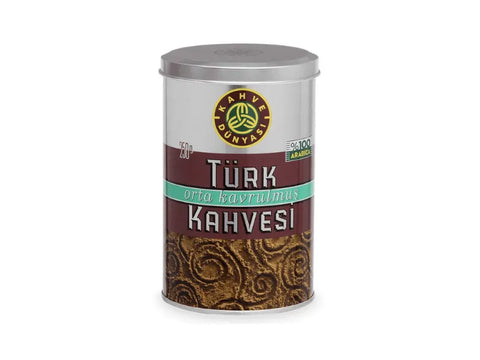 Kahve Dunyasi Medium Turkish Coffee Can 250g - CAFELAX