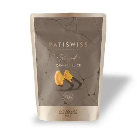 Patiswiss Milk Chocolate 35% Cocoa Orange Slice Dragee 80g