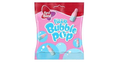 Red Band Fizzy Bubble Pop Candies 100g