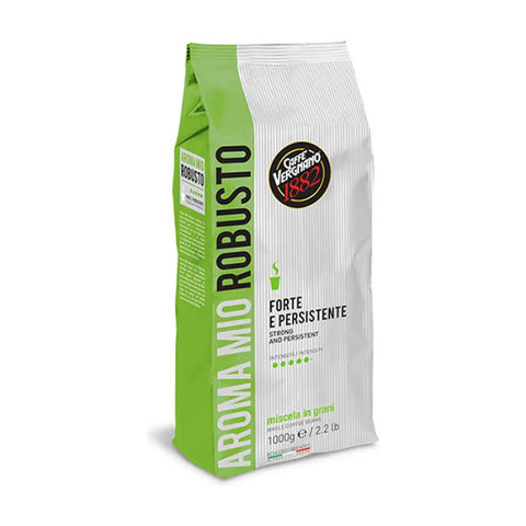 Caffè Vergnano Aroma Mio Robusto Forte E Persistente Whole Beans Coffee 1 Kg