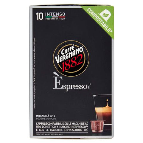 Caffè Vergnano Intenso Coffee Capsules - 10 Capsules