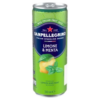 San Pellegrino Lime & Mint Sparkling Drink 330ml