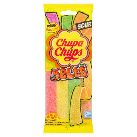 Chupa Chups Sour Belt Mix Fruit Flavour 90g