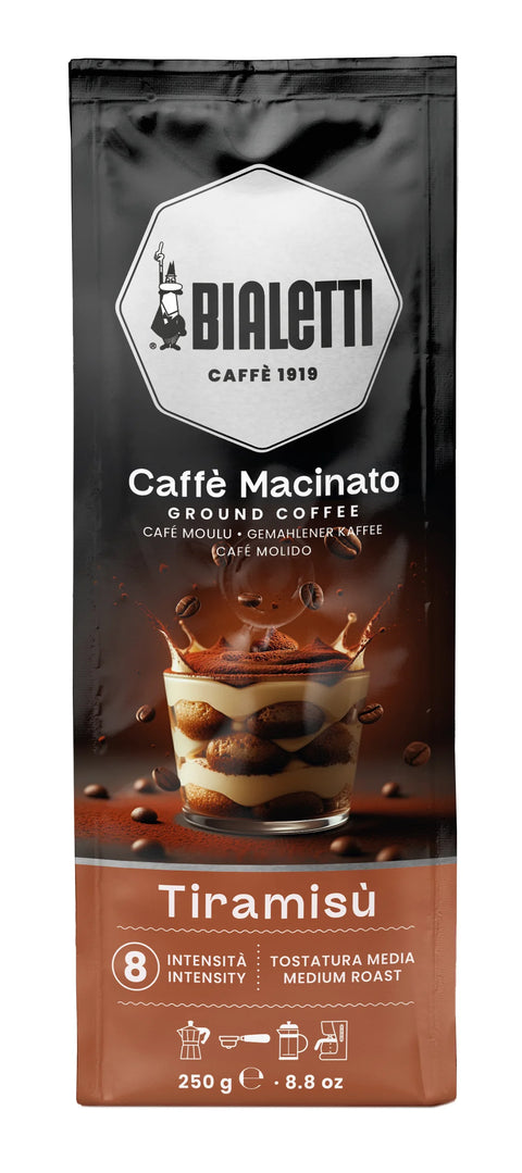 Bialetti Perfetto Moka Tiramisu Ground Coffee 250g