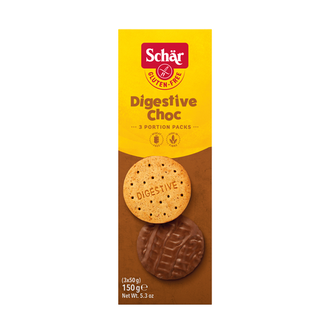 Schar Gluten Free Digestive Chocolate Biscuits 150g