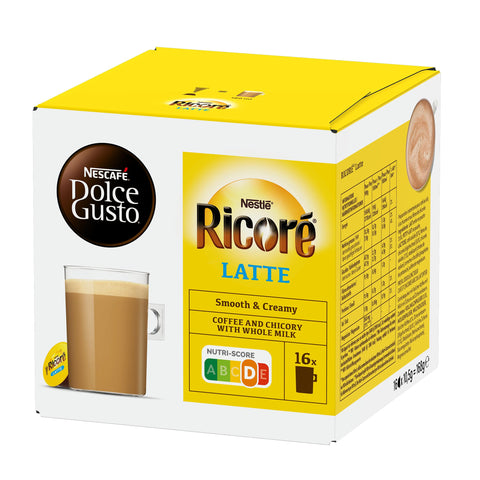 Nescafe Dolce Gusto Ricore Latte Coffee Capsules - 16 Capsules