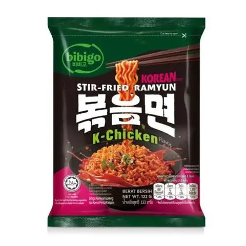 bibigo Korean Stir-Fried Ramyun K-Chicken 122g