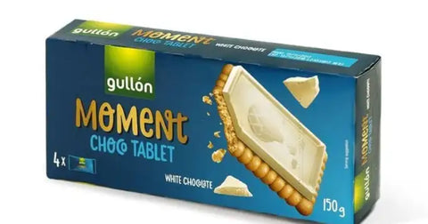 Gullón Moment Choco Tablet Cookies With White Chocolate 150g