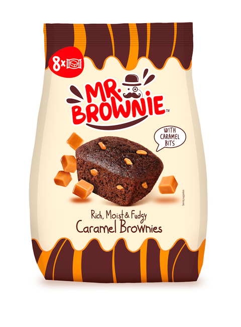 Mr. Brownie Chocolate with Caramel Pieces Brownies Cake 200g