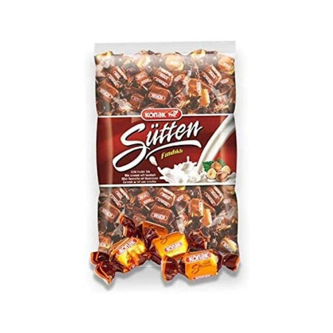 Konak Sutten Milk Caramel With Hazelnut Candy 1Kg